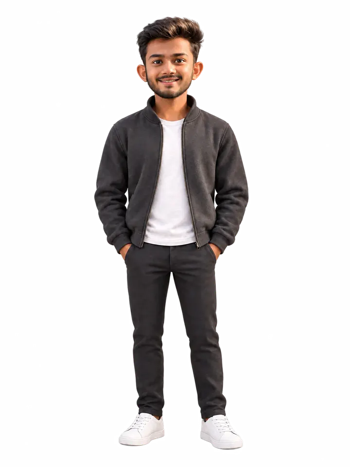 3D character portrait of Jayneel Jasapara